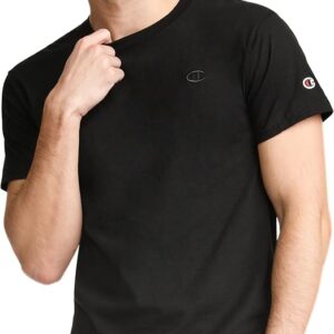 Champion Men's Classic Short Sleeve T-Shirt, Standard Fit, Midweight 100% Cotton, Available in Regular and Big & Tall